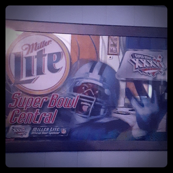 Mirrored Super Bowl beer stein